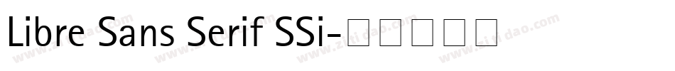 Libre Sans Serif SSi字体转换